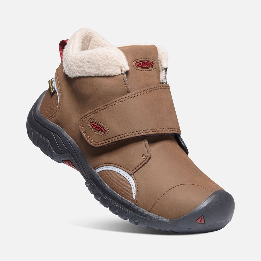 Bottes À Enfiler Keen Enfant Marron | Kootenay Iii Waterproof Boots | ZUXKQ-9823